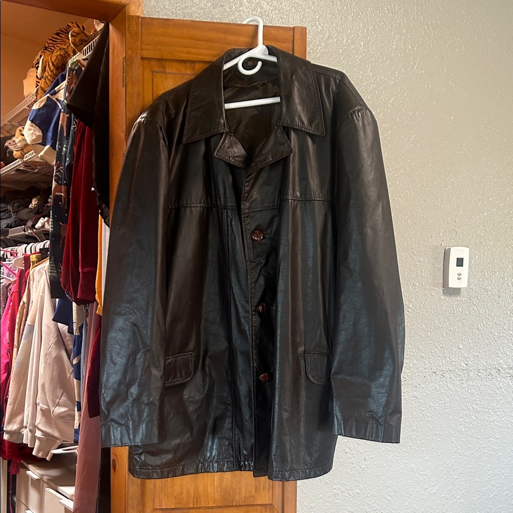 Men's Brown Leather Jacket